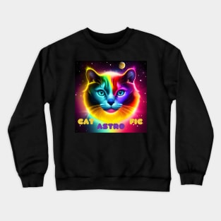 cosmic cat Crewneck Sweatshirt